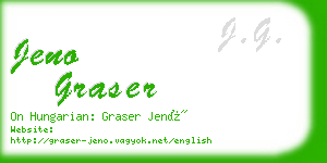 jeno graser business card